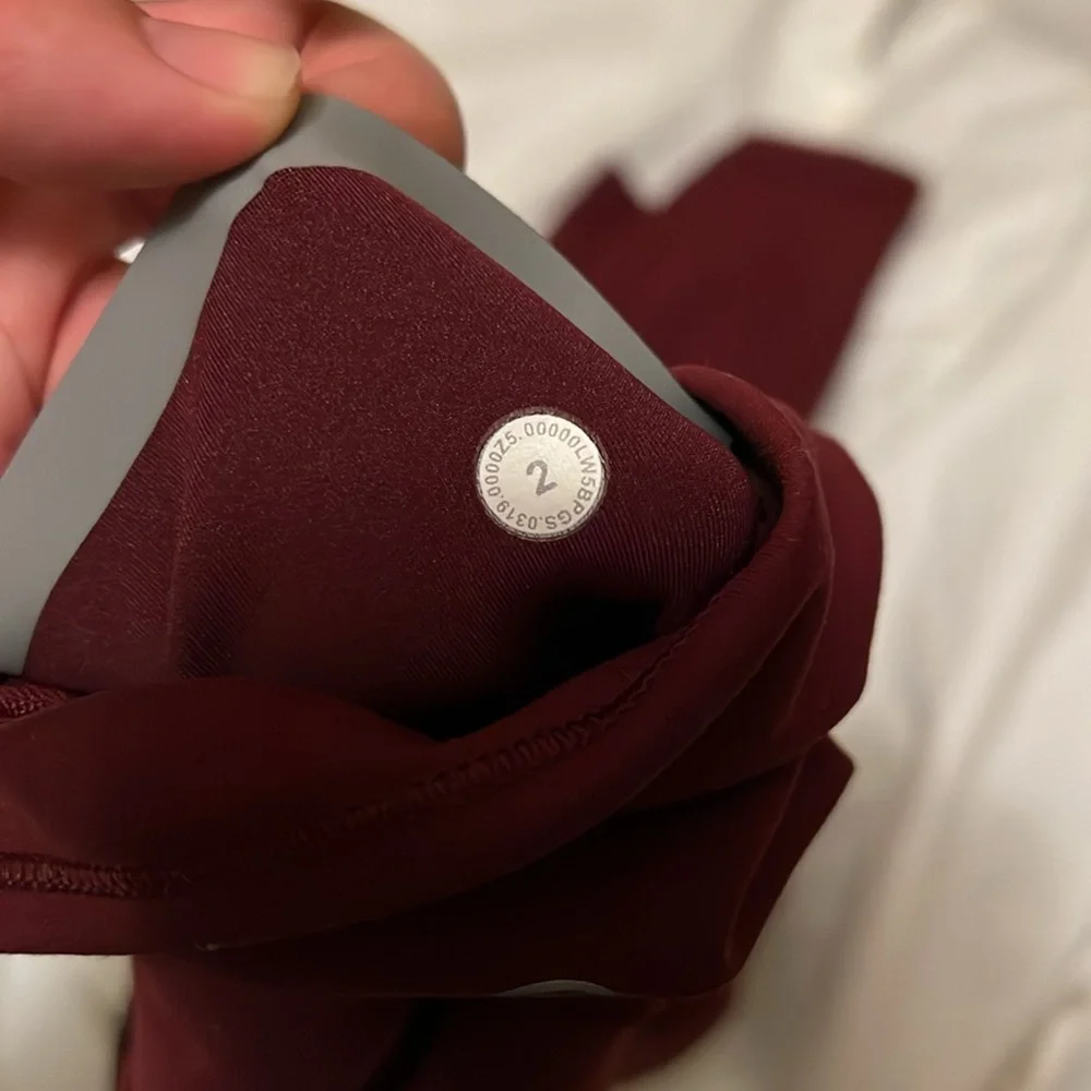 Burgundy Lululemon Leggings